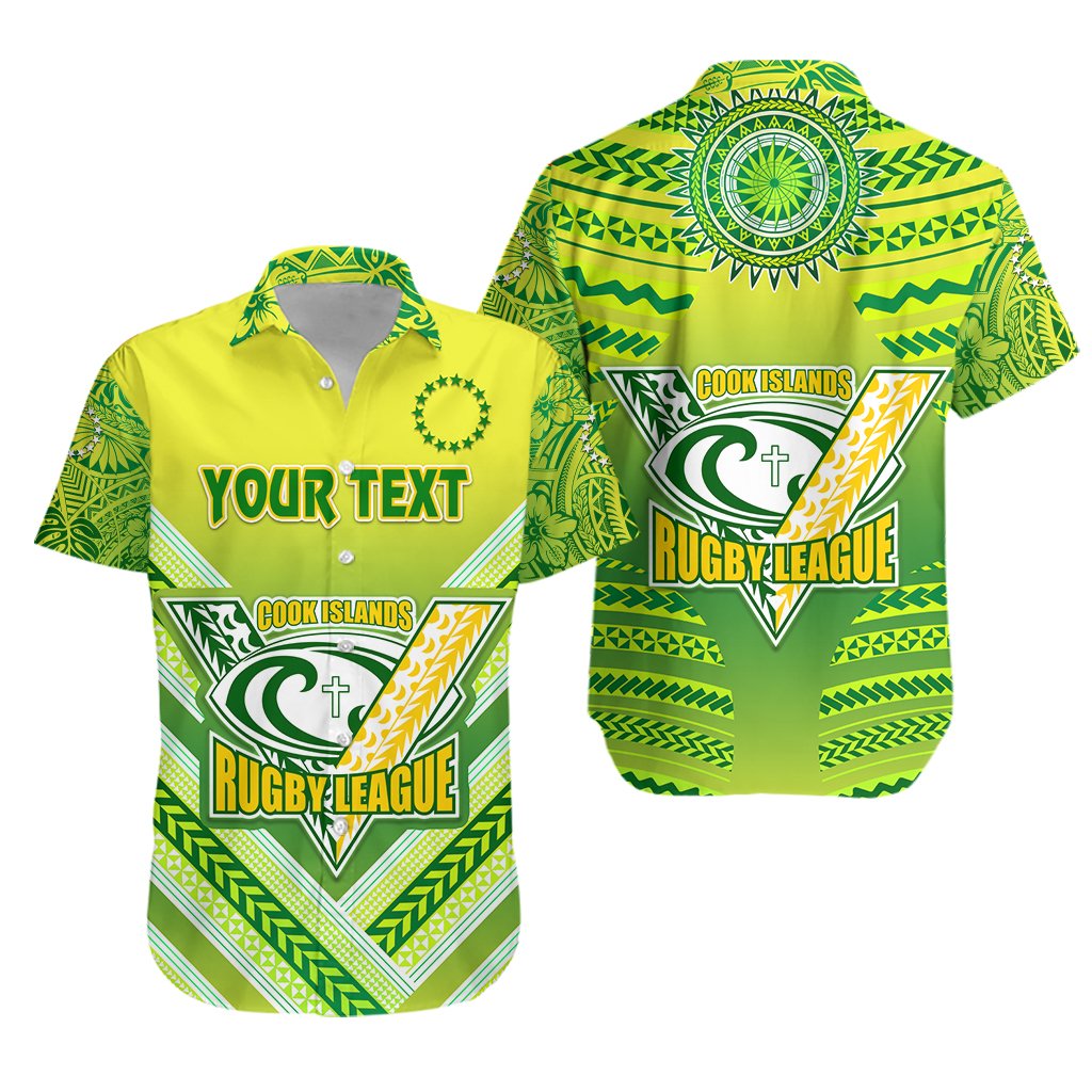 (Custom Personalised) Cook Islands Rugby Hawaiian Shirt Creative Style - Vibe Hoodie Shop