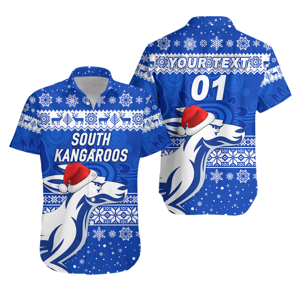 (Custom Personalised) South Alice Football Club Hawaiian Shirt Christmas Kangaroos Simple Style - Vibe Hoodie Shop
