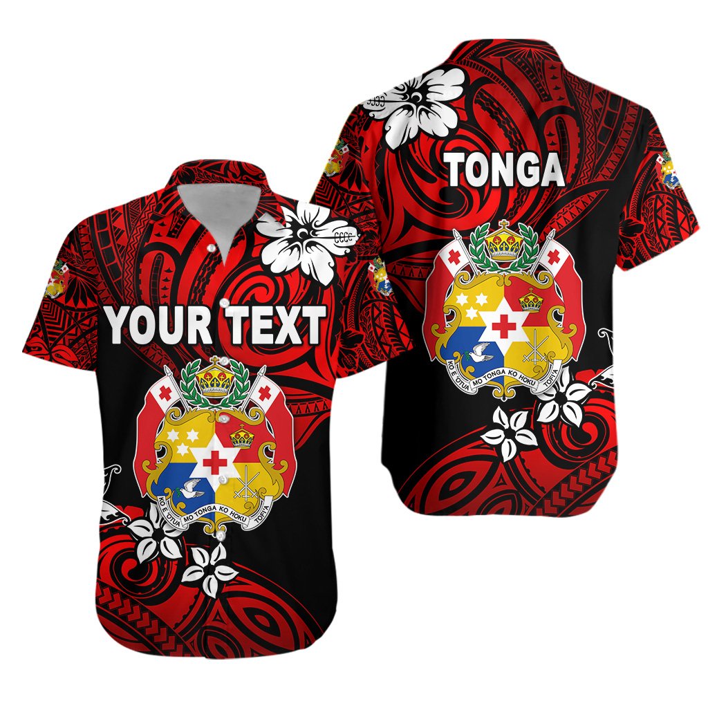 (Custom Personalised) Mate Ma'a Tonga Rugby Hawaiian Shirt Polynesian Unique Vibes - Red - Vibe Hoodie Shop