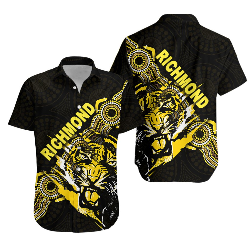 Richmond Hawaiian Shirt Power Tigers Indigenous - Vibe Hoodie Shop