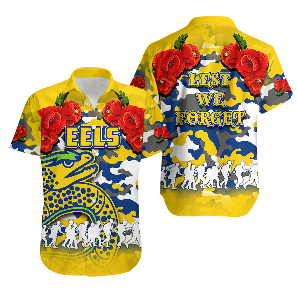 ANZAC Day Hawaiian Shirt Eels Army Style No.2 - Vibe Hoodie Shop