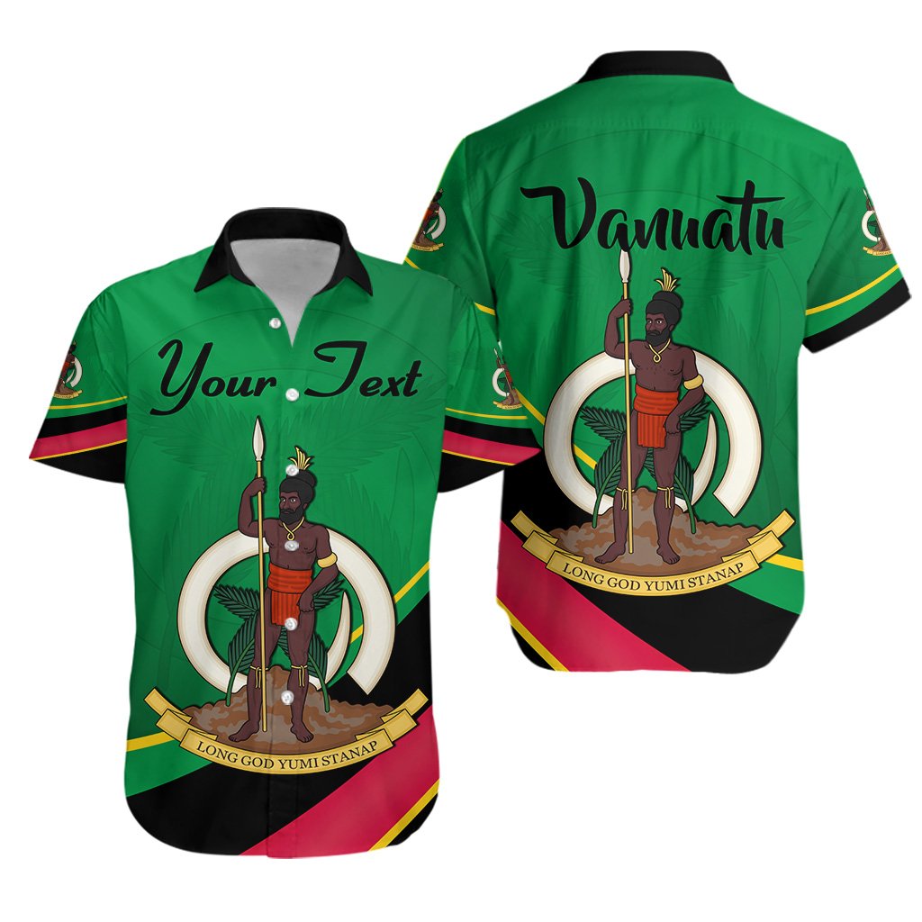 (Custom Personalised) Vanuatu Rugby Hawaiian Shirt Simple Style - Vibe Hoodie Shop