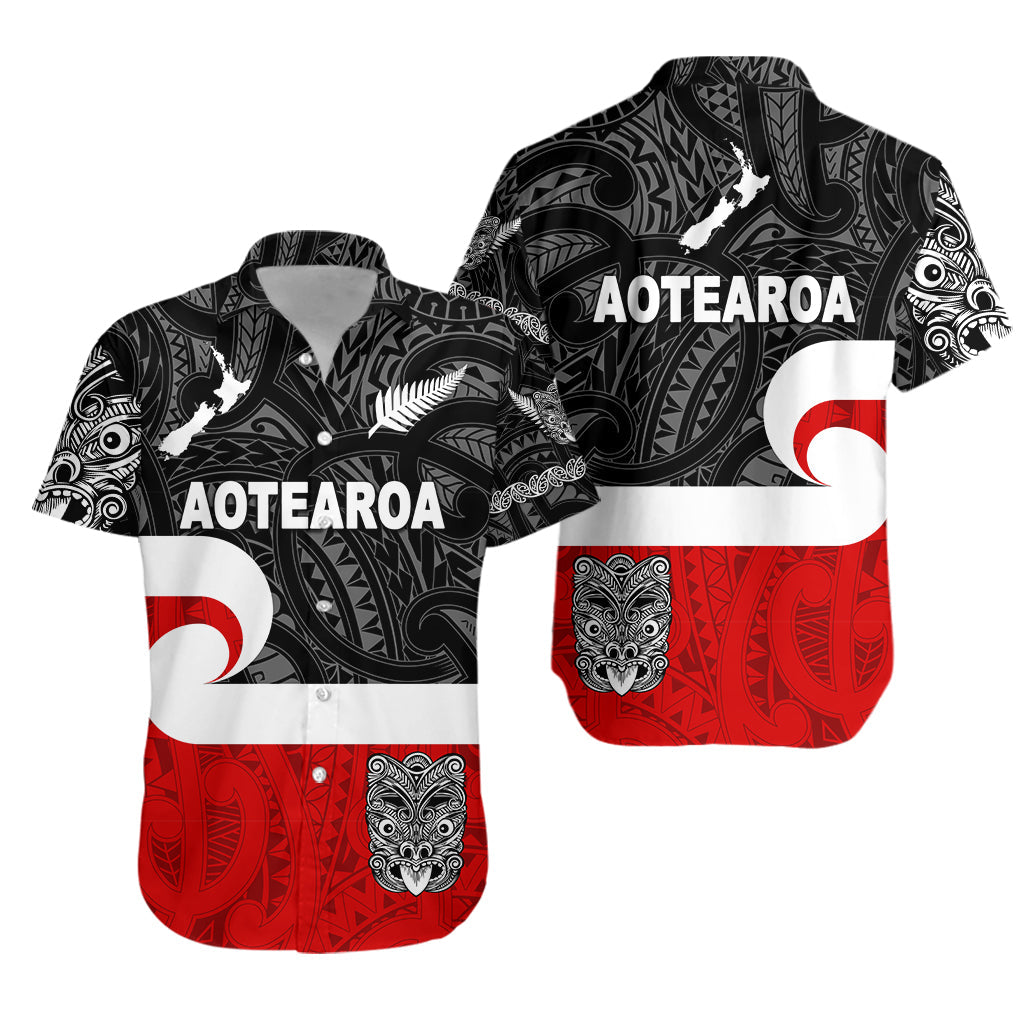 Maori Aotearoa Haka Hawaiian Shirt New Zealand Simple - Vibe Hoodie Shop