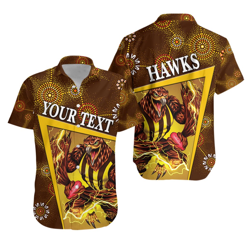 (Custom Personalised) Hawthorn Hawaiian Shirt Hawks Indigenous Limited Edition NO.2 - Vibe Hoodie Shop