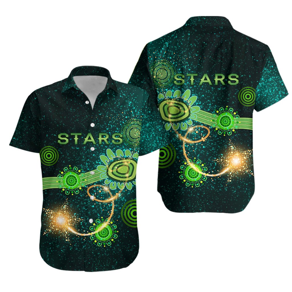 Melbourne Galaxy Hawaiian Shirt Stars Indigenous - Vibe Hoodie Shop