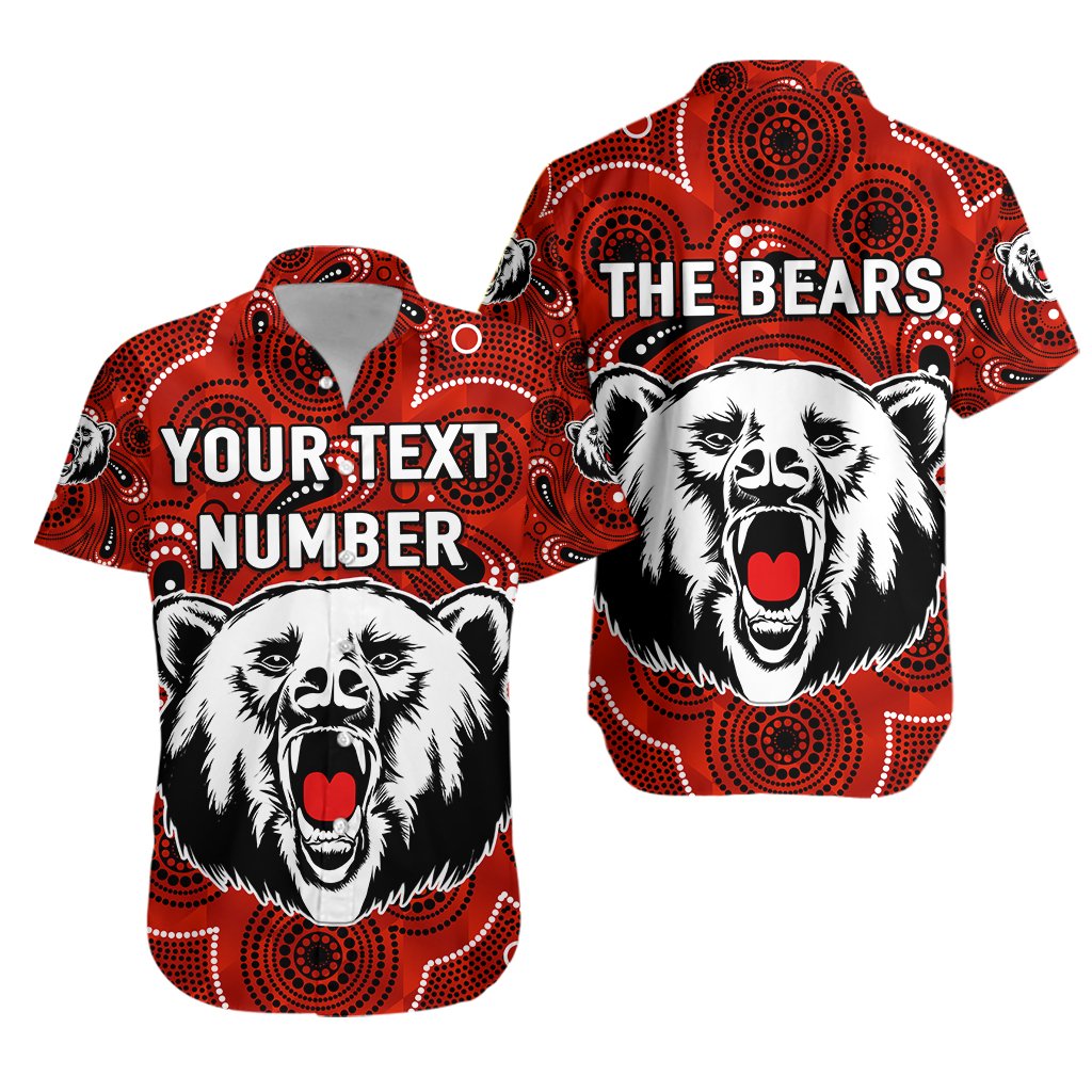 (Custom Personalised) North Sydney Hawaiian Shirt The Bears Indigenous - Vibe Hoodie Shop