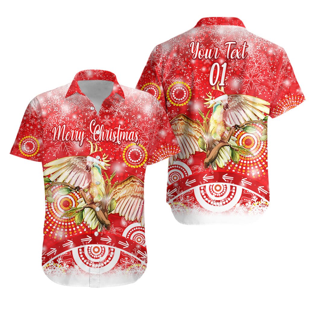 (Custom Personalised) Australia Cockatoo Christmas Hawaiian Shirt Original Style - Red - Vibe Hoodie Shop