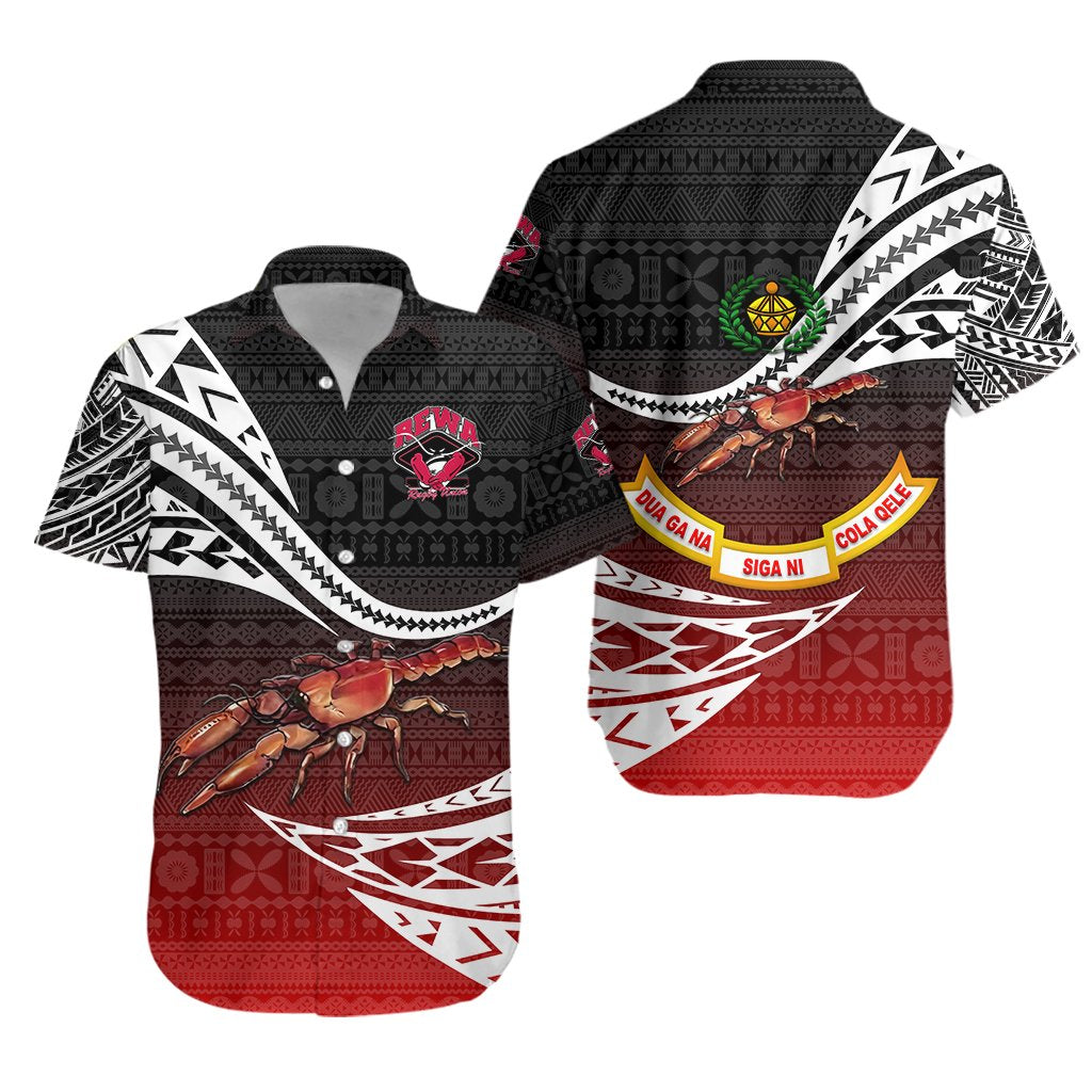 Rewa Rugby Union Fiji Hawaiian Shirt Unique Version - Red - Vibe Hoodie Shop