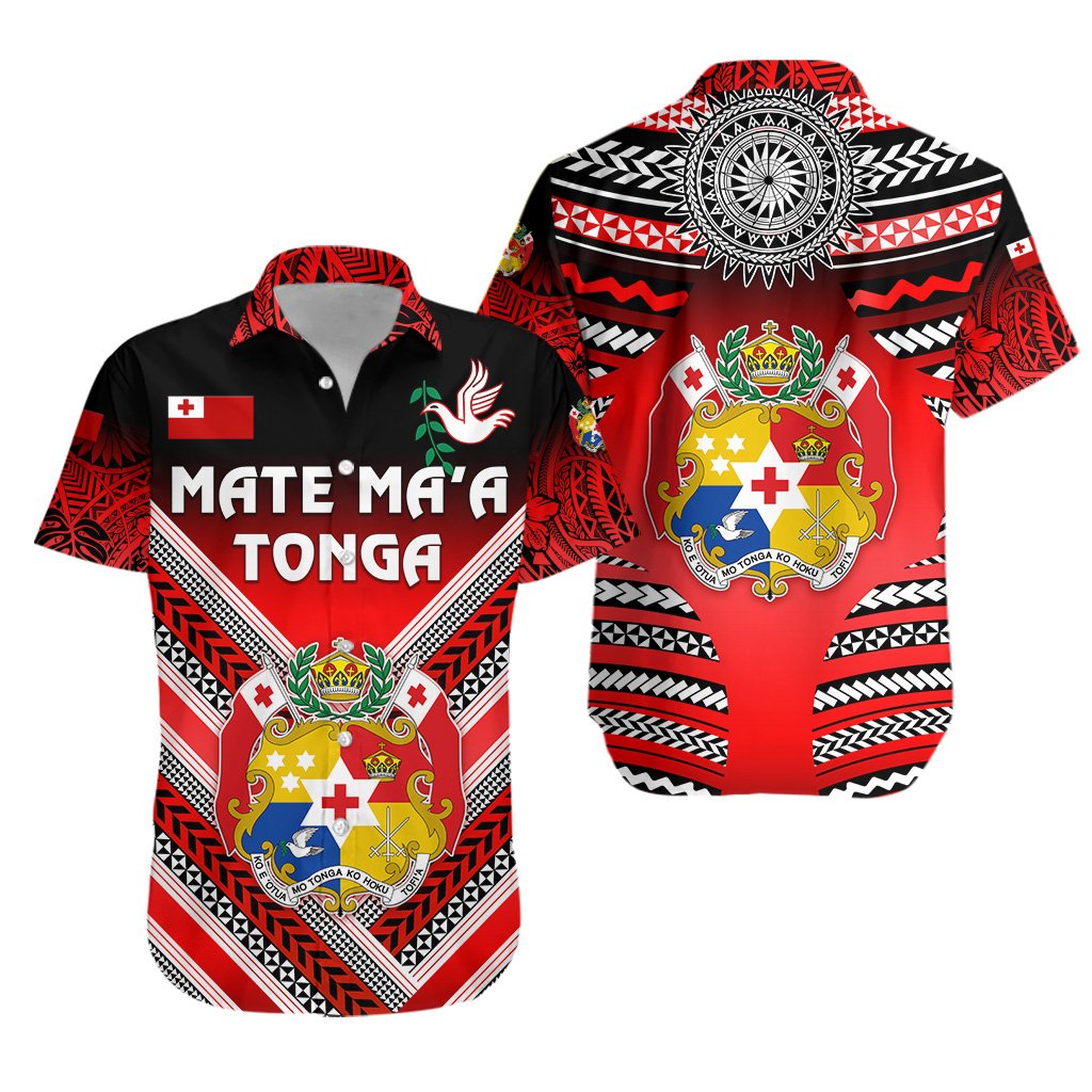 Mate Ma'a Tonga Rugby Hawaiian Shirt Polynesian Creative Style - Vibe Hoodie Shop