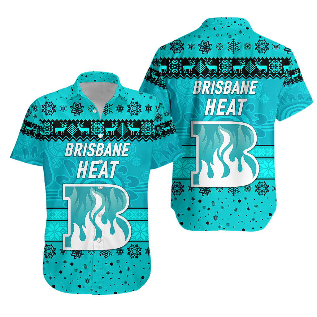 Brisbane Heat Hawaiian Shirt Christmas Simple Style - Vibe Hoodie Shop