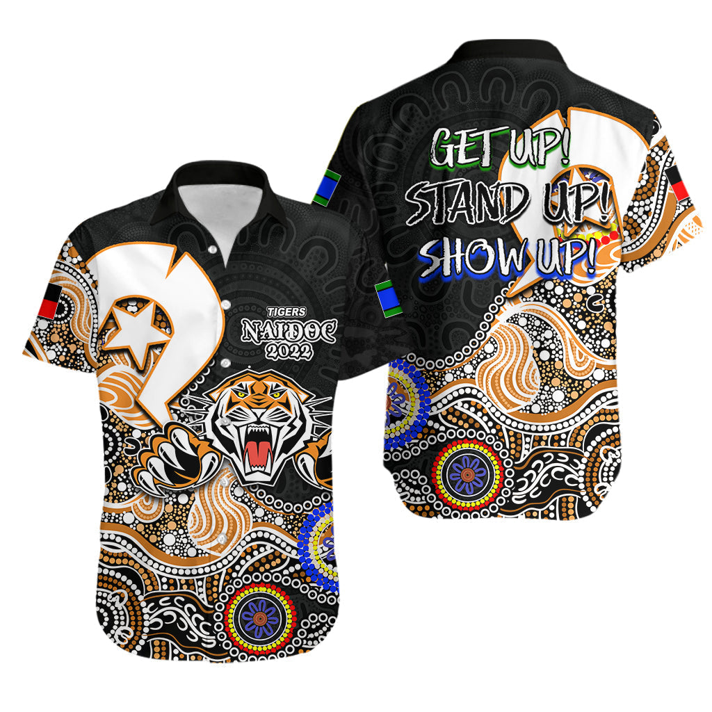 Tigers Rugby Hawaiian Shirt NAIDOC 2022 Patterns - Vibe Hoodie Shop