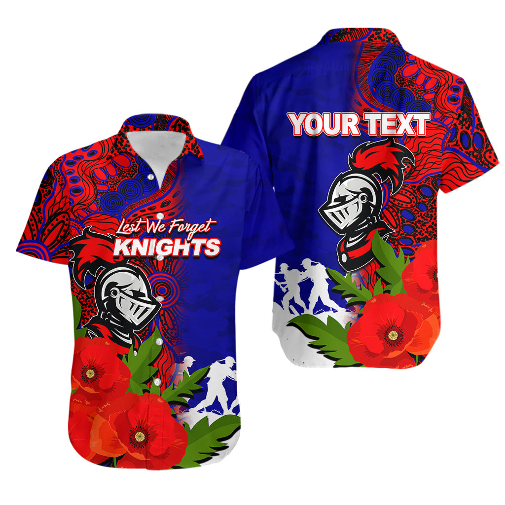 (Custom Personalised) Knights ANZAC Day Aboriginal Mix Army Patterns Hawaiian Shirt - Vibe Hoodie Shop