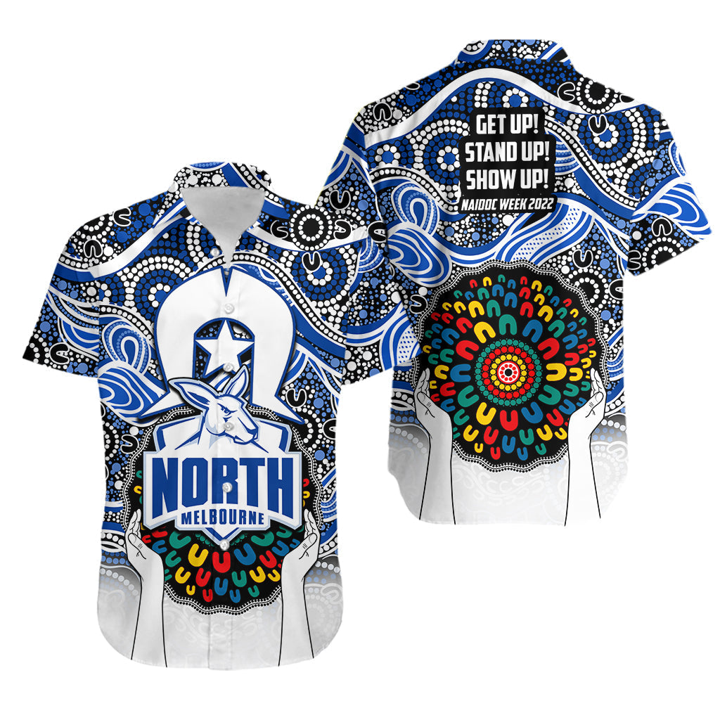 Kangaroos Australian Football Hawaiian Shirt NAIDOC Week 2022 - Vibe Hoodie Shop