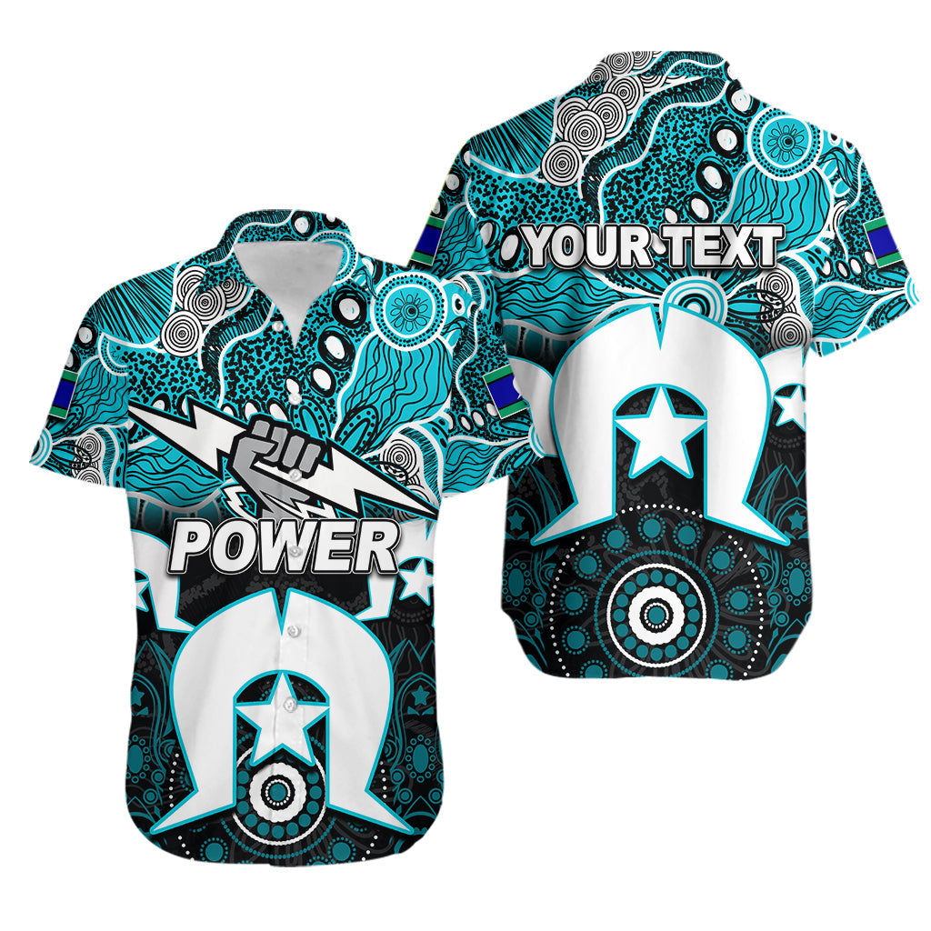 (Custom Personalised) Power Australian Football Torres Strait Islanders Mix Aboriginal Hawaiian Shirt - Vibe Hoodie Shop