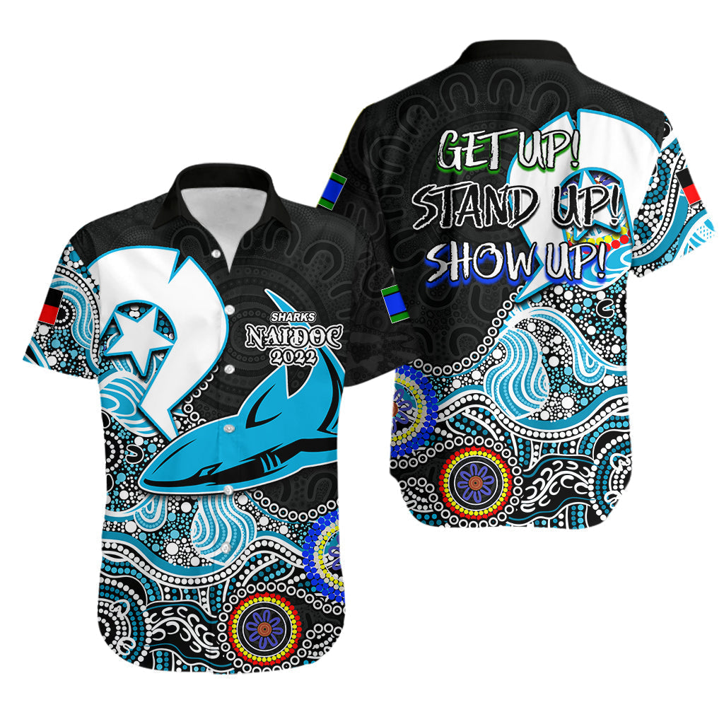 Sharks Rugby Hawaiian Shirt NAIDOC 2022 Patterns - Vibe Hoodie Shop