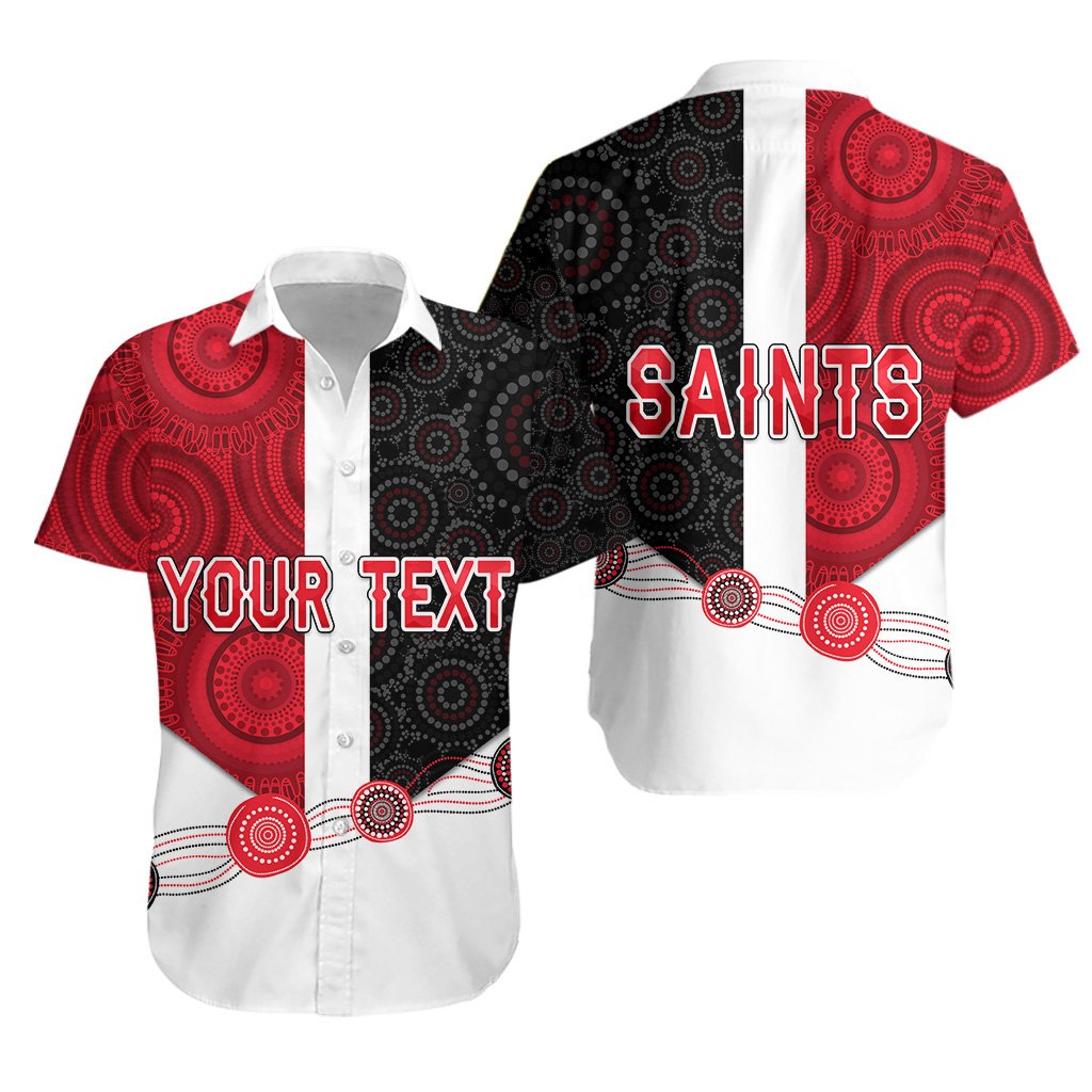 (Custom Personalised) Saints Hawaiian Shirt Indigenous - Vibe Hoodie Shop