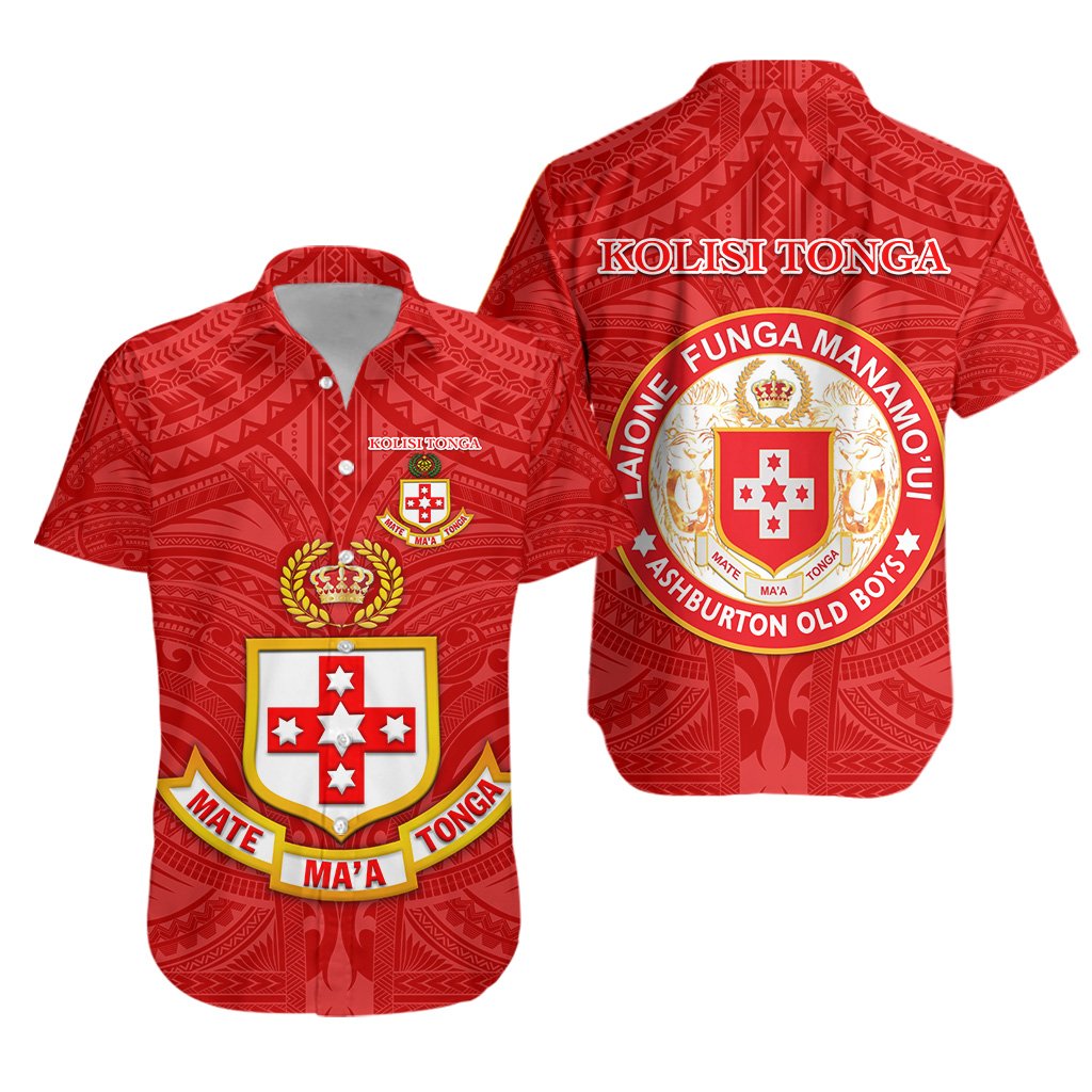 Kolisi Tonga Hawaiian Shirt Mate Ma'a Tonga Rugby Ashburton Old Boys - Vibe Hoodie Shop