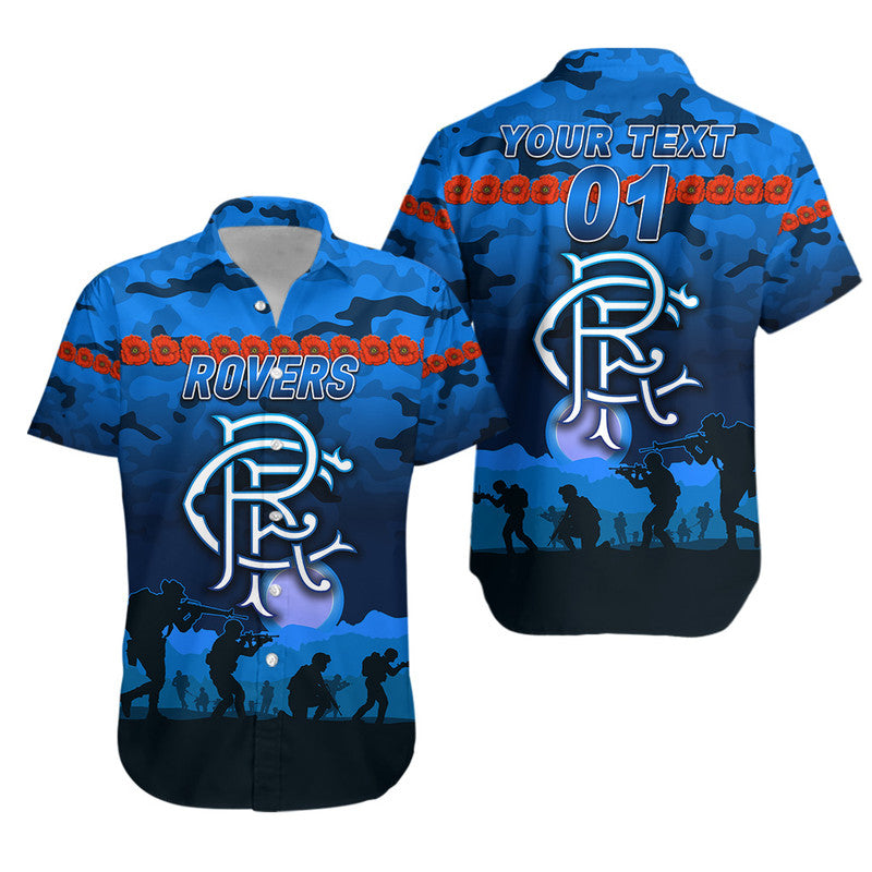 (Custom Personalised) Rovers Football Club ANZAC Hawaiian Shirt Simple Style - Vibe Hoodie Shop