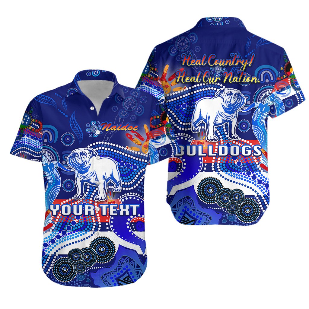 (Custom Personalised) Western Hawaiian Shirt Bulldogs Indigenous NAIDOC Heal Country! Heal Our Nation - Vibe Hoodie Shop