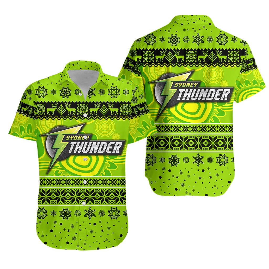 Sydney Thunder Hawaiian Shirt Christmas Simple Style - Vibe Hoodie Shop