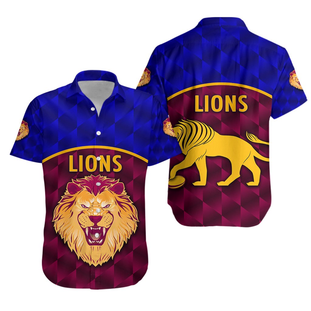 Brisbane Lions Hawaiian Shirt Powerful - Vibe Hoodie Shop