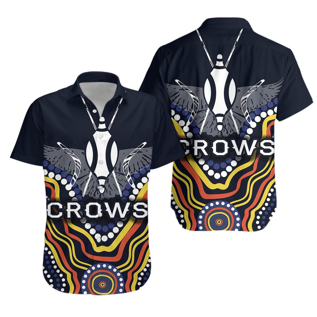 Adelaide Hawaiian Shirt Special Crows - Vibe Hoodie Shop