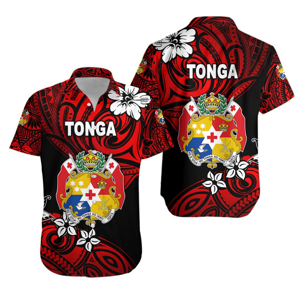 Mate Ma'a Tonga Rugby Hawaiian Shirt Polynesian Unique Vibes - Red - Vibe Hoodie Shop