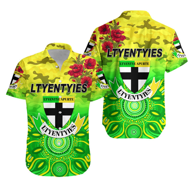 Ltyentye Apurte ANZAC Hawaiian Shirt Indigenous Vibes - Ltyentyies - Vibe Hoodie Shop
