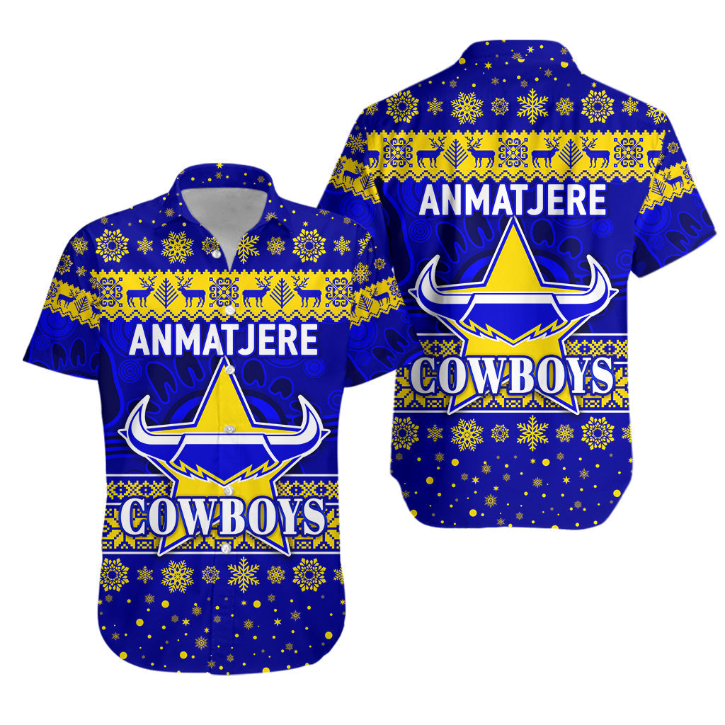 Anmatjere Cowboys Football Club Hawaiian Shirt Christmas Simple Style - Vibe Hoodie Shop