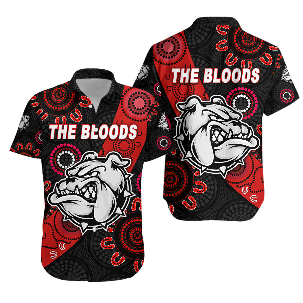 West Football Club Alice Springs Hawaiian Shirt The Bloods Indigenous Version - Vibe Hoodie Shop