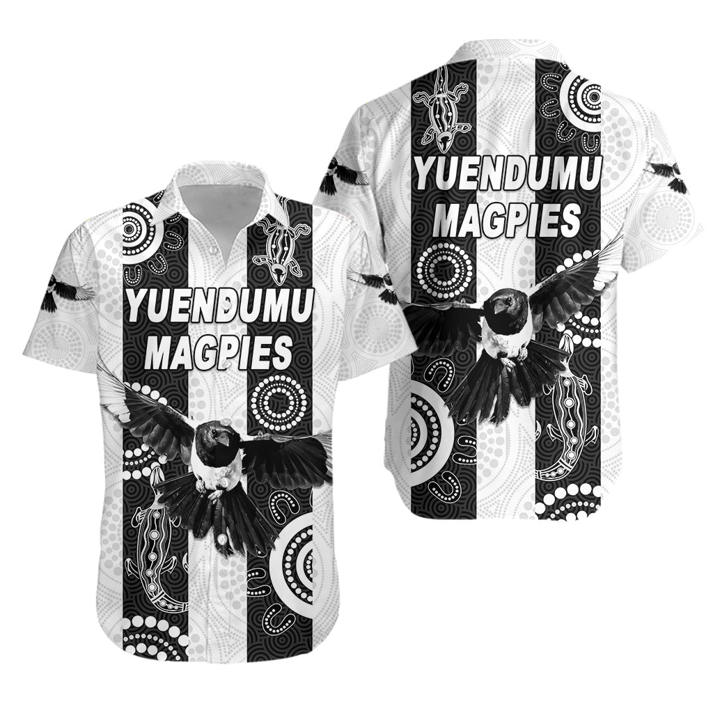 Yuendumu Magpies Football Club Hawaiian Shirt Indigenous Version - Vibe Hoodie Shop