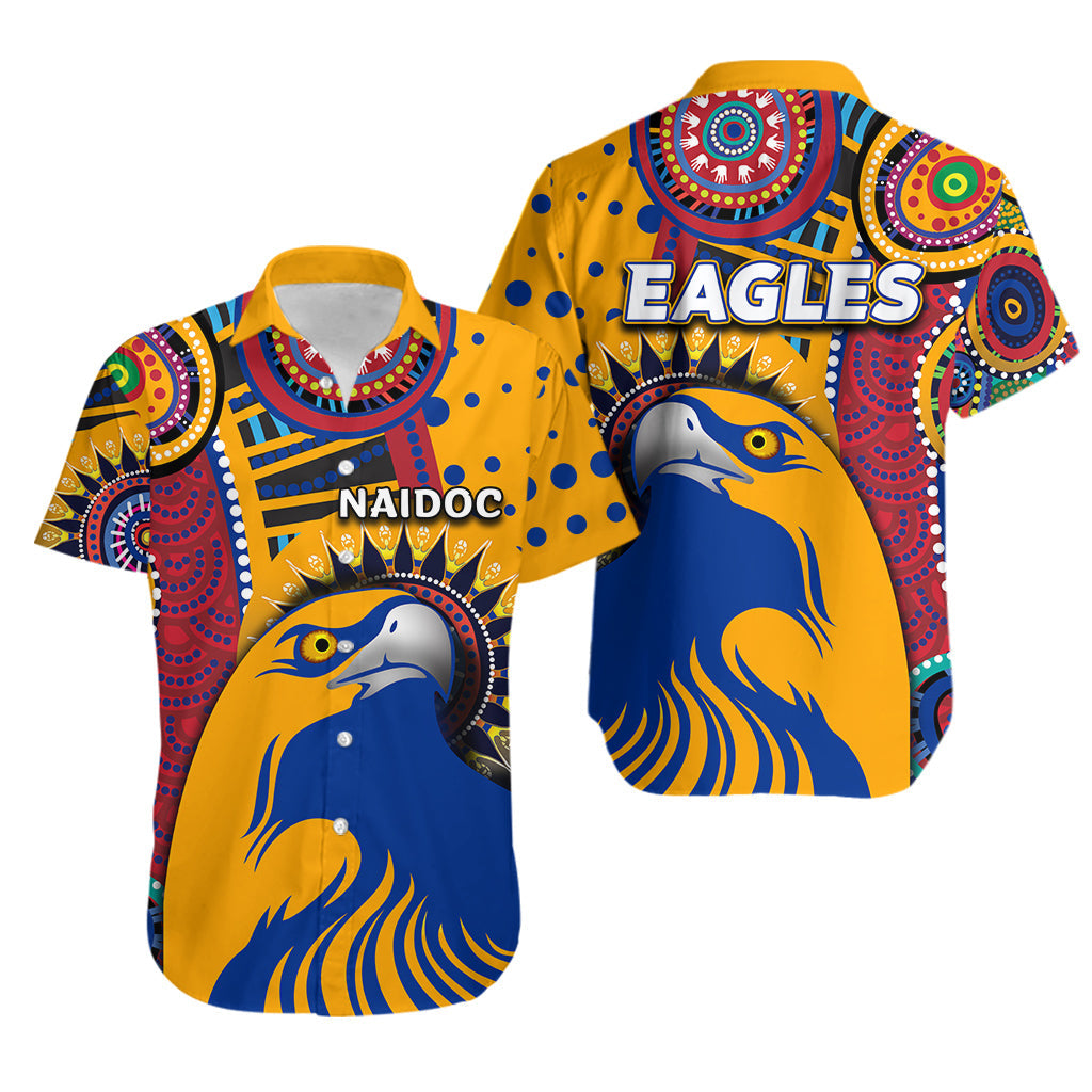 NAIDOC West Coast Eagles Hawaiian Shirt Indigenous - Vibe Hoodie Shop