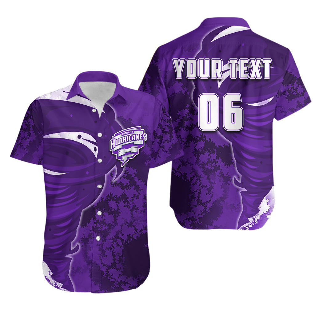 (Custom Personalised And Number) Hobart Hurricanes Hawaiian Shirt Cricket Special Style - Vibe Hoodie Shop