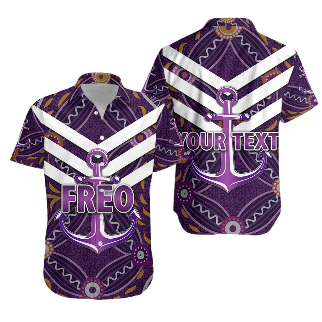 (Custom Personalised) Fremantle Dockers Hawaiian Shirt Freo Indigenous Vibes - Purple - Vibe Hoodie Shop