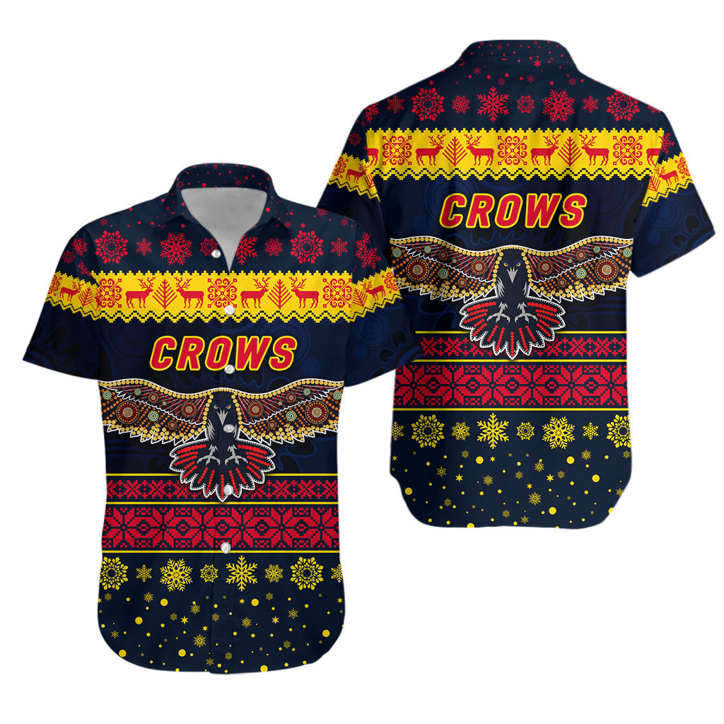 Adelaide Crows Hawaiian Shirt Christmas Simple Style - Vibe Hoodie Shop