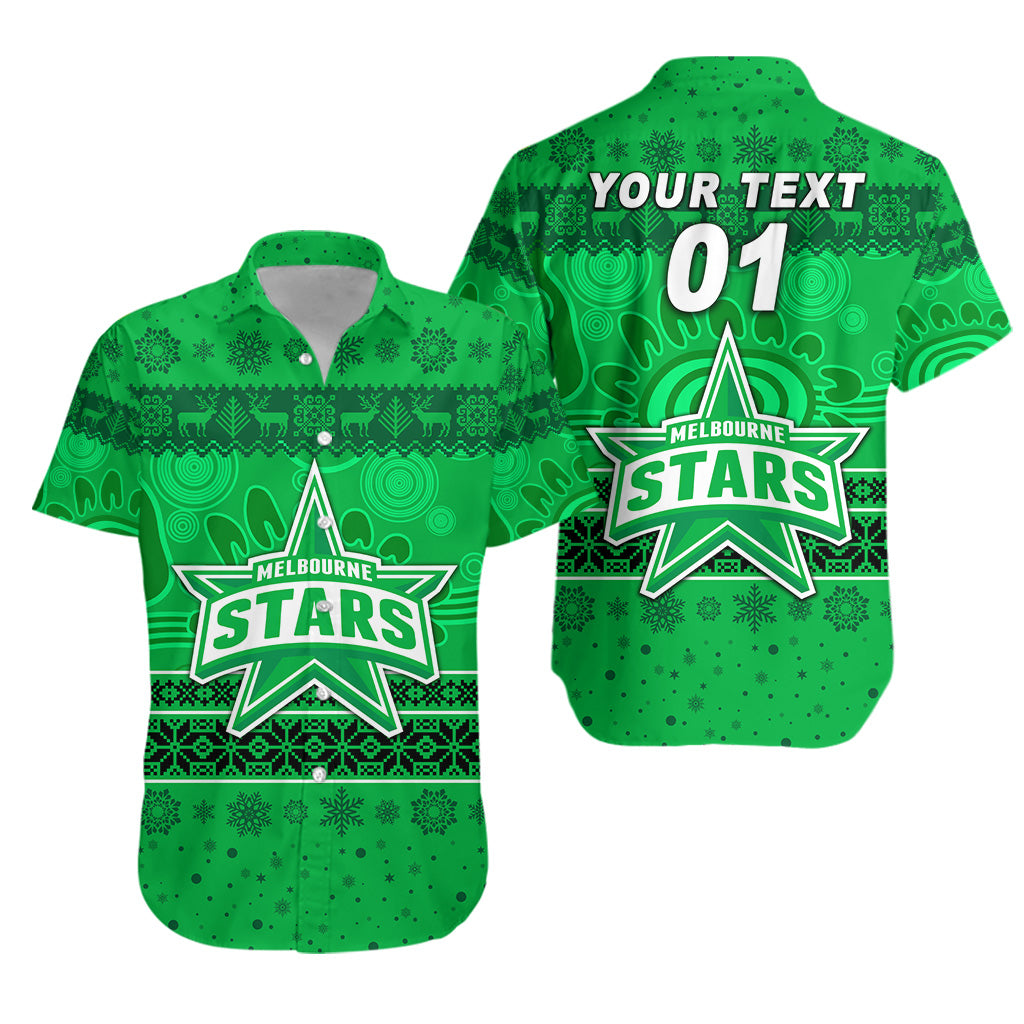 (Custom Personalised) Melbourne Stars Hawaiian Shirt Christmas Simple Style - Vibe Hoodie Shop
