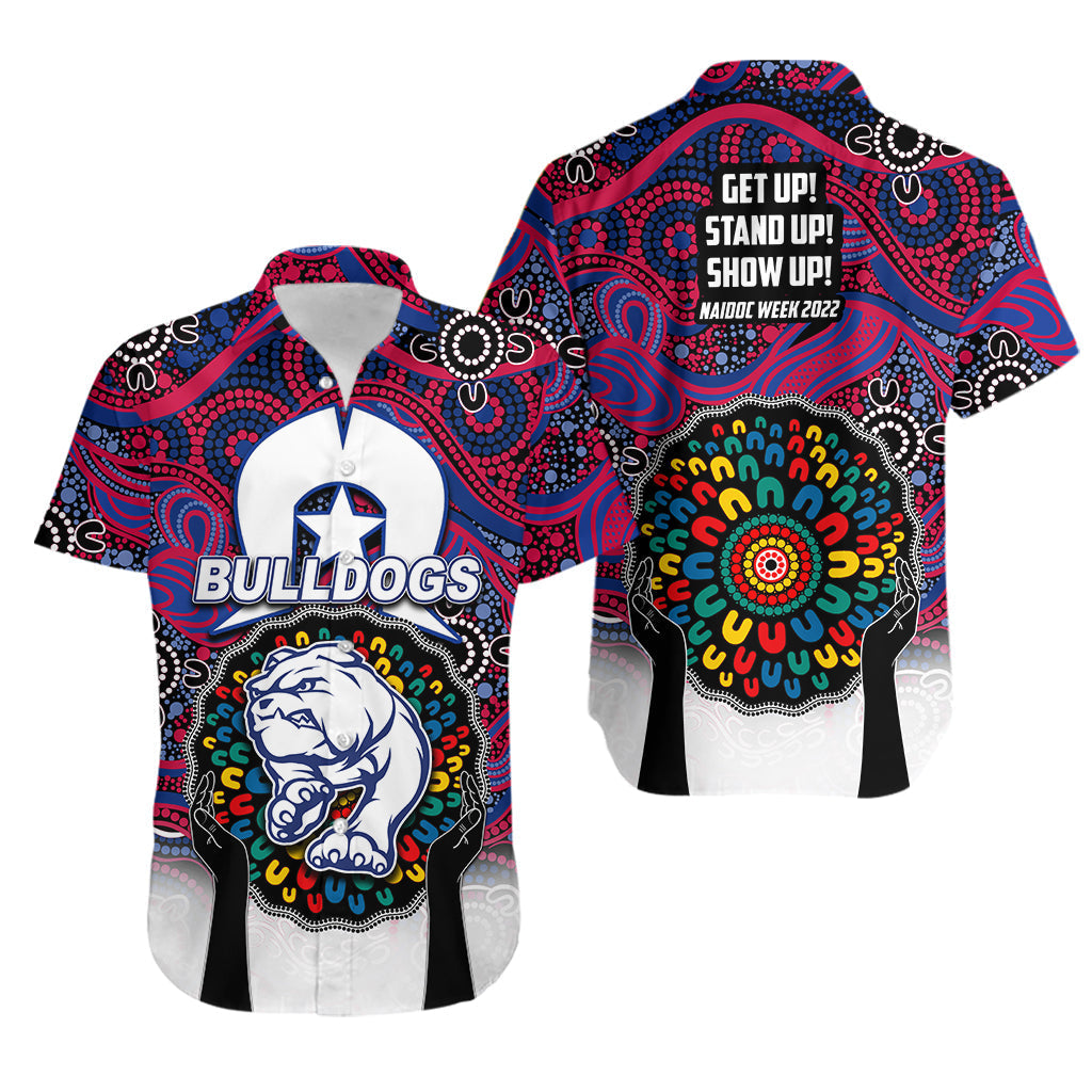 Bulldogs Australian Football Hawaiian Shirt NAIDOC Week 2022 - Vibe Hoodie Shop