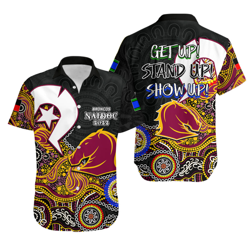 Broncos Rugby Hawaiian Shirt NAIDOC 2022 Patterns - Vibe Hoodie Shop