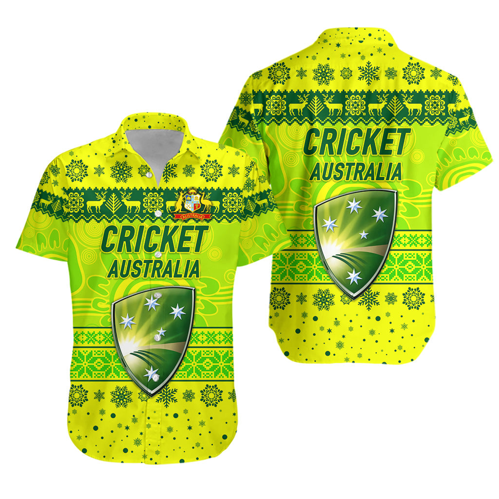 Australia Men Cricket Team Hawaiian Shirt Christmas Simple Style - Vibe Hoodie Shop