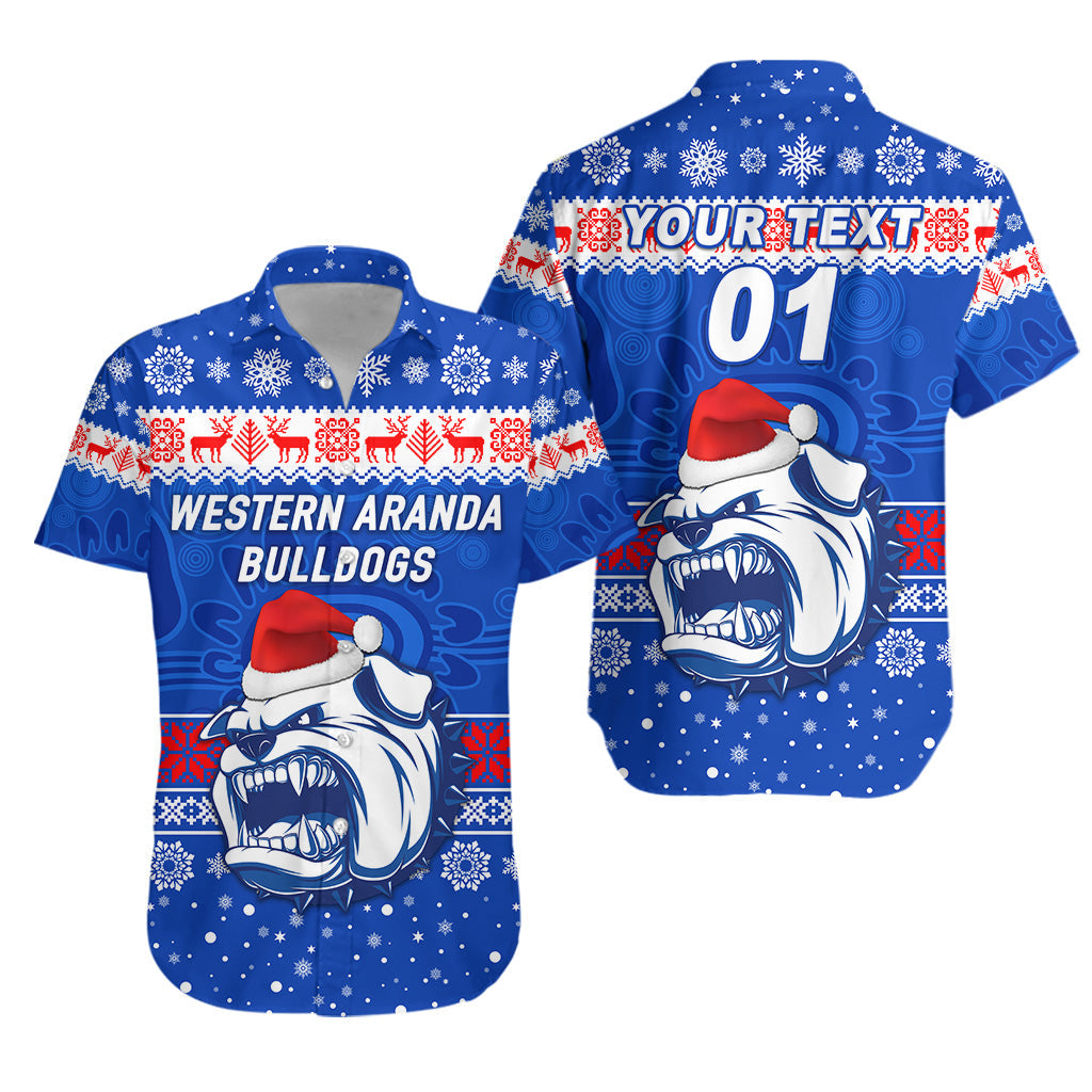 (Custom Personalised) Hermannsburg Western Aranda Bulldogs Football Club Hawaiian Shirt Christmas Simple Style - Vibe Hoodie Shop