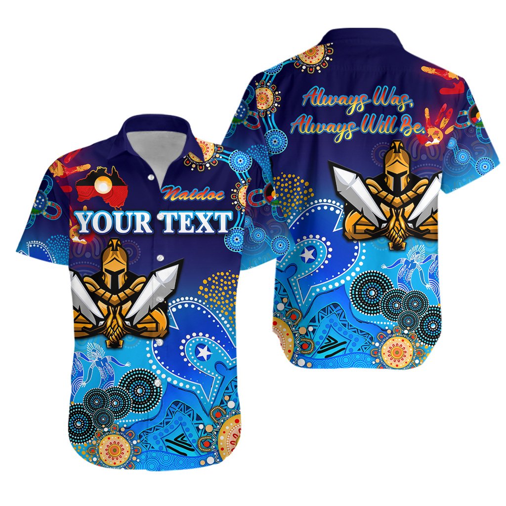 (Custom Personalised) Gold Coast Titans Hawaiian Shirt Gladiator NAIDOC Heal Country! Heal Our Nation - Vibe Hoodie Shop