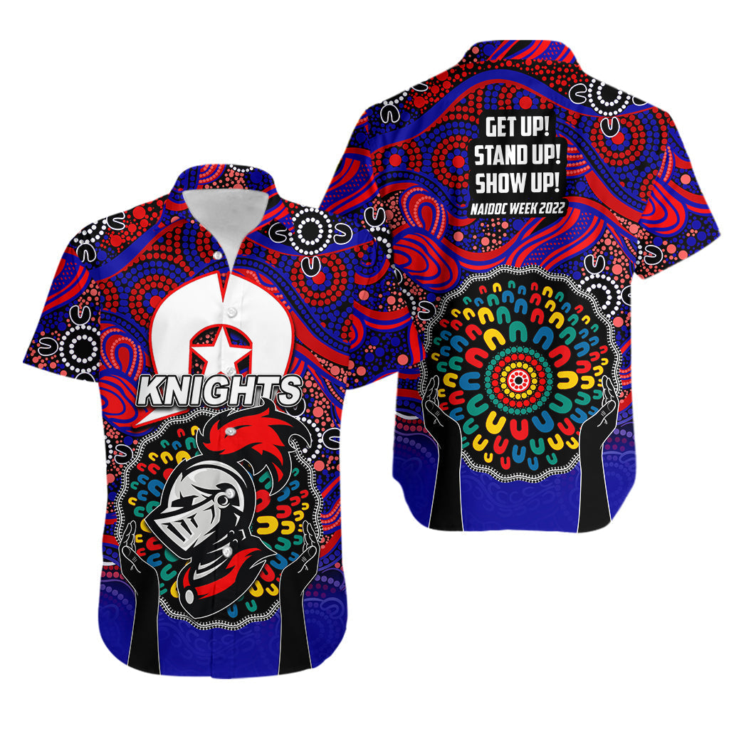 Knights Rugby Hawaiian Shirt NAIDOC Week 2022 - Vibe Hoodie Shop