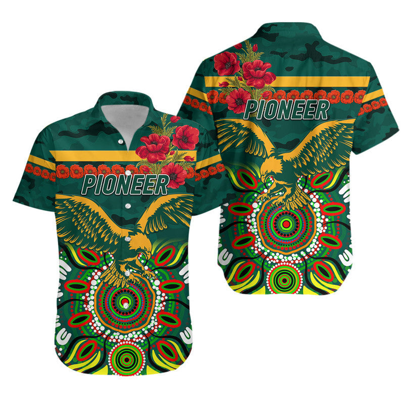 Pioneer Football Club ANZAC Hawaiian Shirt Indigenous Vibes - Vibe Hoodie Shop