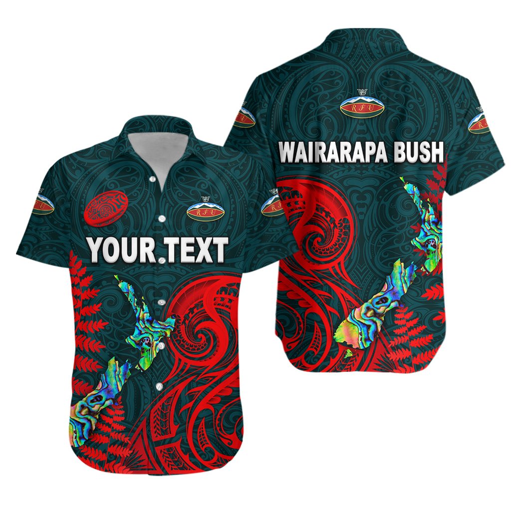 (Custom Personalised) Maori Wairarapa Bush Rugby Hawaiian Shirt New Zealand Silver Fern - Vibe Hoodie Shop