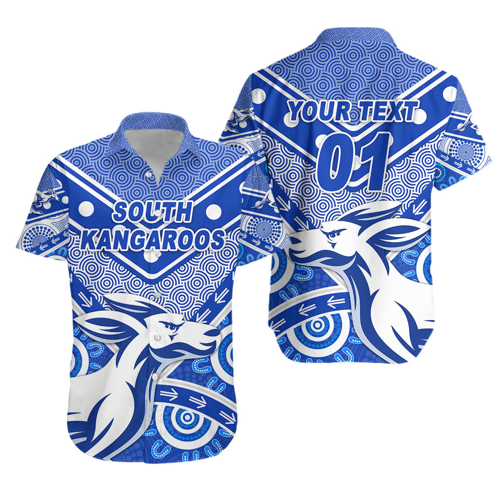 (Custom Personalised) South Alice Football Club Hawaiian Shirt South Kangaroos Indigenous Version, Custom Text And Number - Vibe Hoodie Shop