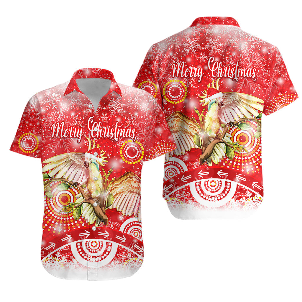 Australia Cockatoo Christmas Hawaiian Shirt Original Style - Red - Vibe Hoodie Shop