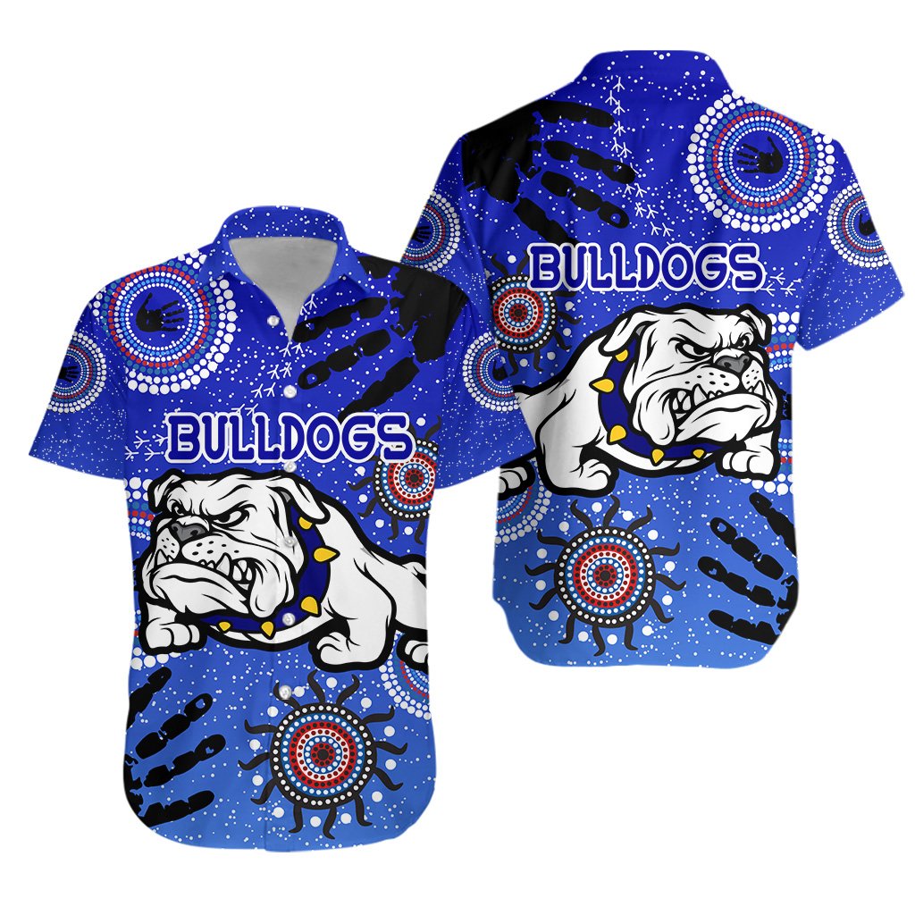 Bulldogs Hawaiian Shirt Indigenous Country Style - Vibe Hoodie Shop