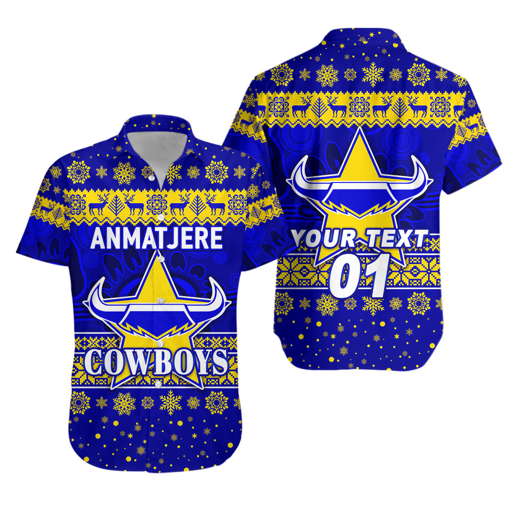 (Custom Personalised) Anmatjere Cowboys Football Club Hawaiian Shirt Christmas Simple Style - Vibe Hoodie Shop