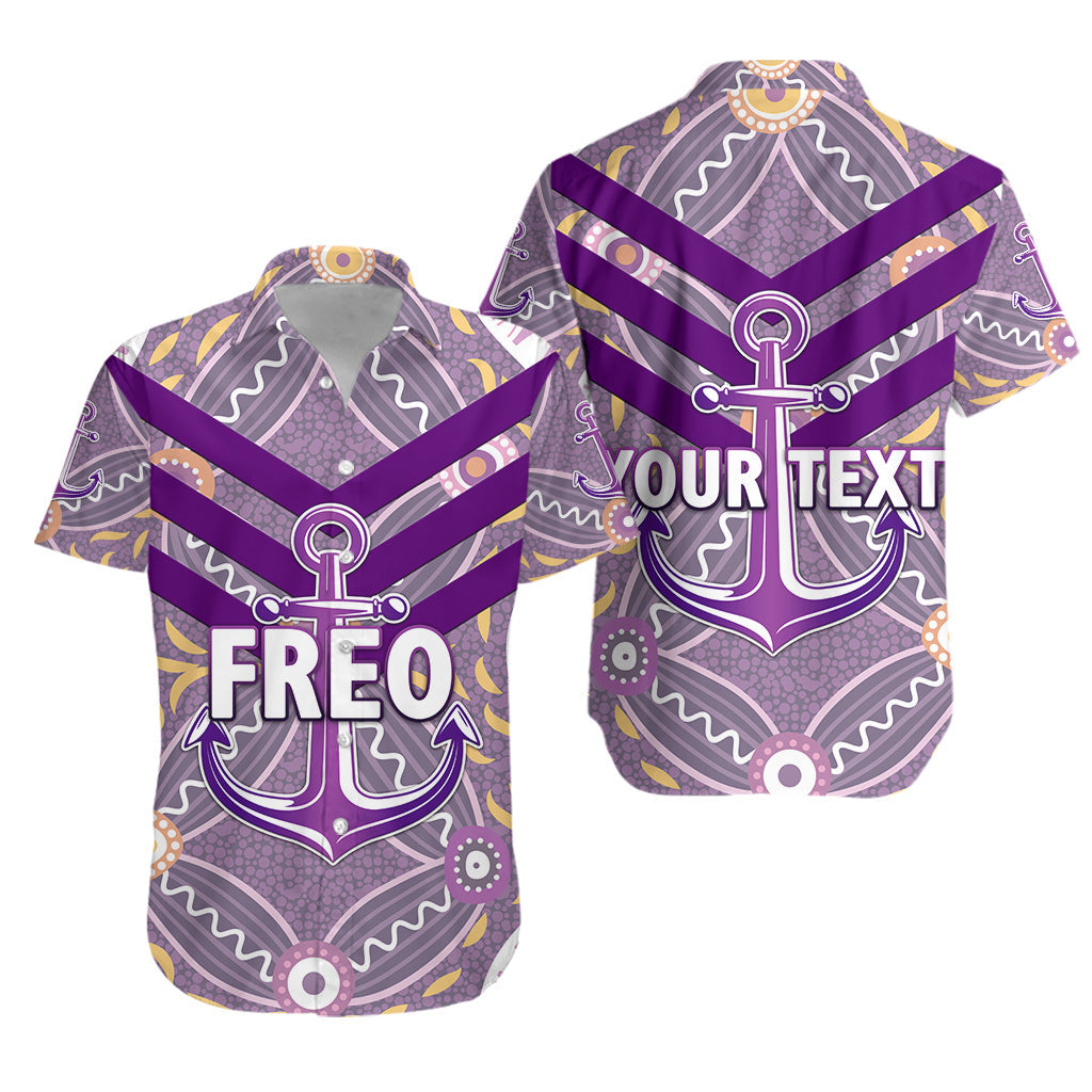 (Custom Personalised) Fremantle Dockers Hawaiian Shirt Freo Indigenous Vibes - White - Vibe Hoodie Shop