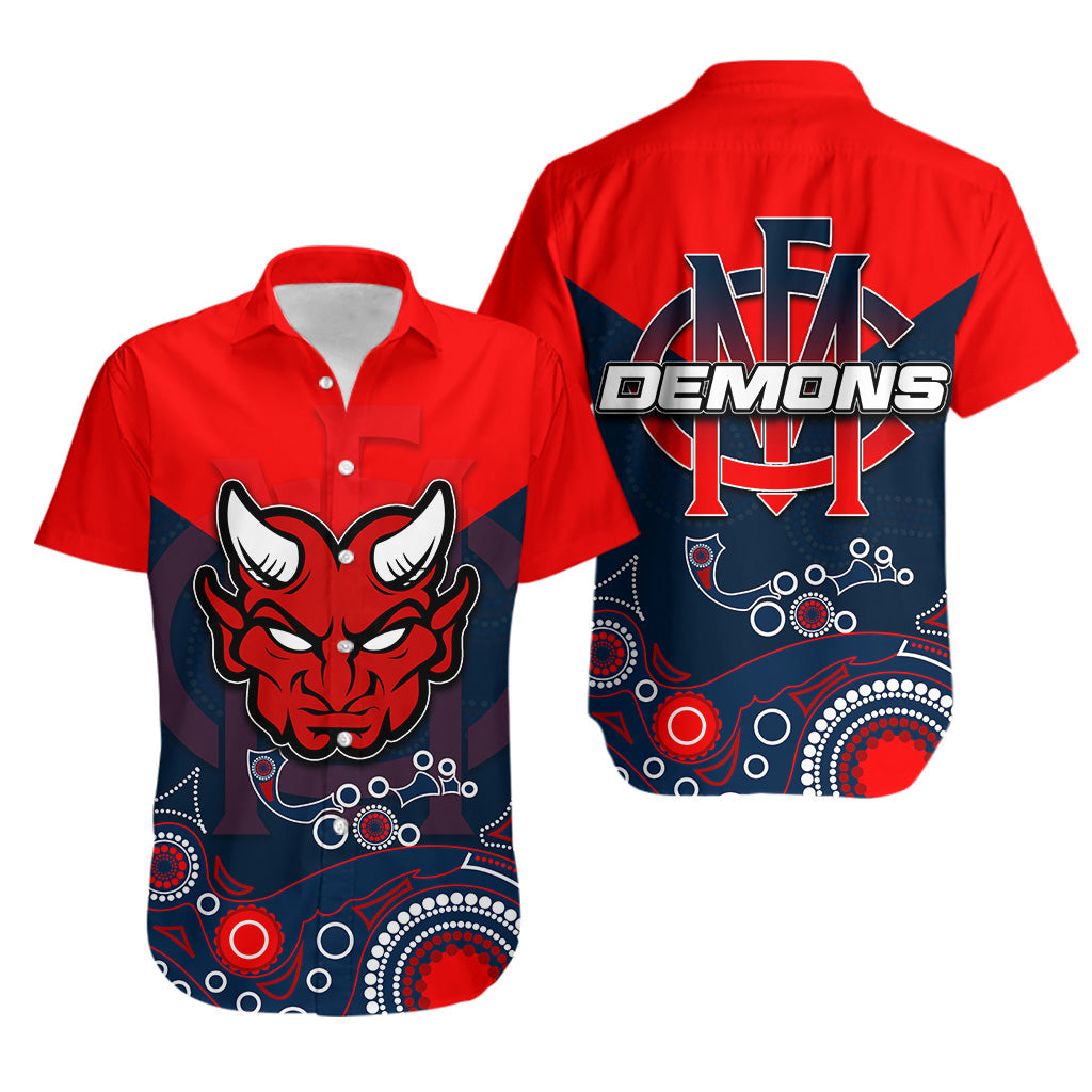 Demons Hawaiian Shirt Aboriginal Simple - Vibe Hoodie Shop